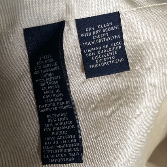 Textured Cream Wool jacket - Picture 4 of 4